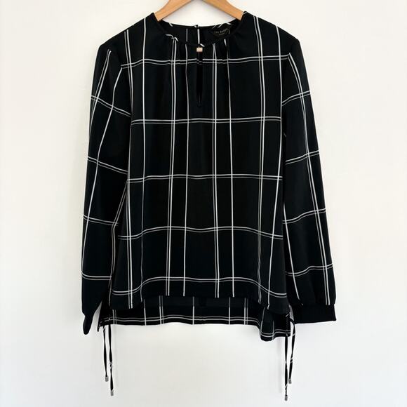NWT Ted Baker Melo Drawcord Keyhole Top - Picture 2 of 6